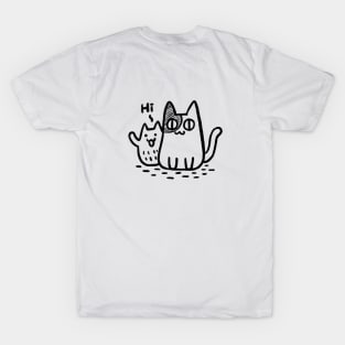 Hi, cats ( back ) T-Shirt